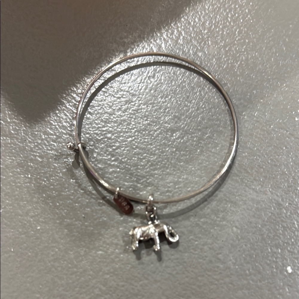 Alex and Ani Silver Elephant Charm Bracelet